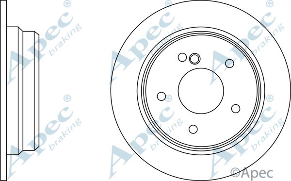 APEC BRAKING stabdžių diskas DSK626